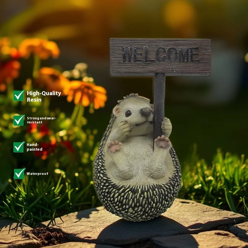 Приветственный знак с изображением ежа, садовая статуя, украшение для газона из смолы, патио, декор для двора, животное, приветственный кол, милый уличный подарок
Приветственный знак с изображением ежа, садовая статуя, украшение для газона из смолы, патио, декор для двора, животное, приветственный кол, милый уличный подарок