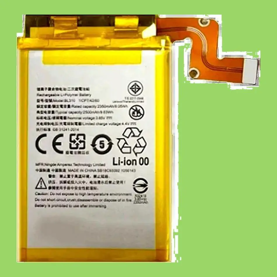 BL310 Reliable Replacement 2500Mah High Performance For Lenovo Legion Duel Pro L79031 Mobile Phone Battery
BL310 Reliable Replacement 2500Mah High Performance For Lenovo Legion Duel Pro L79031 Mobile Phone Battery