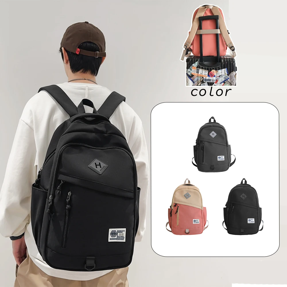 Minimalist Color Block Nylon Backpack, Multi-Pocket Daypack, Durable Water-Resistant Bag for Work & Daily Use
Minimalist Color Block Nylon Backpack, Multi-Pocket Daypack, Durable Water-Resistant Bag for Work & Daily Use