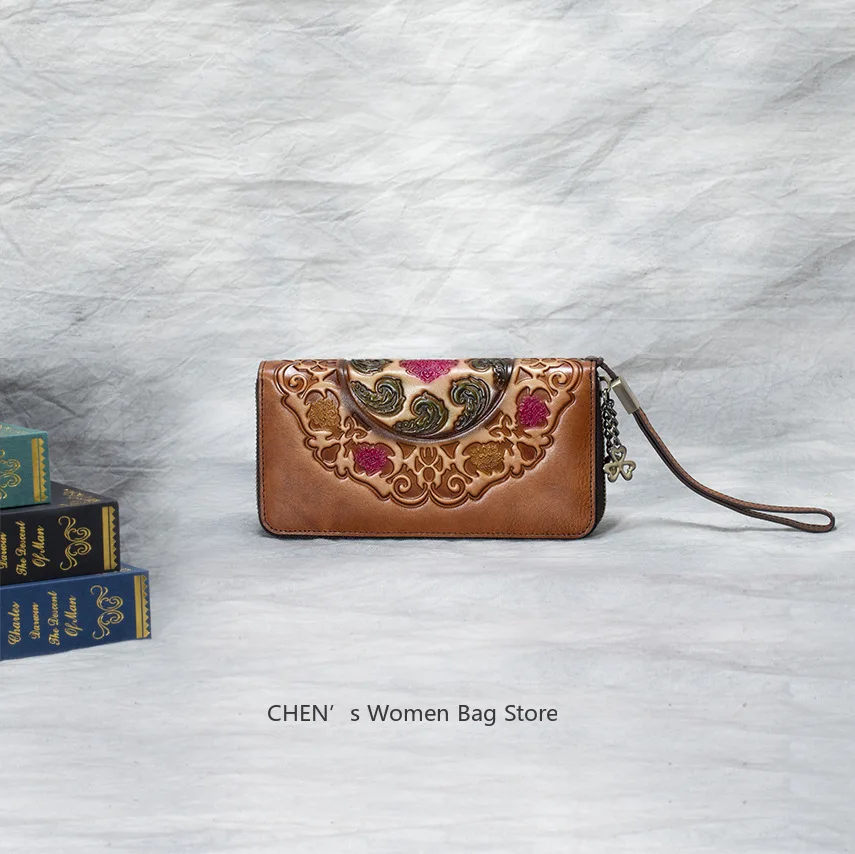Women Wallet Handmade Ladies Clutch Bag Female Card Holder Long Zipper Wallets Leather Phone Purses First Layer Cowhide Vintage
Women Wallet Handmade Ladies Clutch Bag Female Card Holder Long Zipper Wallets Leather Phone Purses First Layer Cowhide Vintage