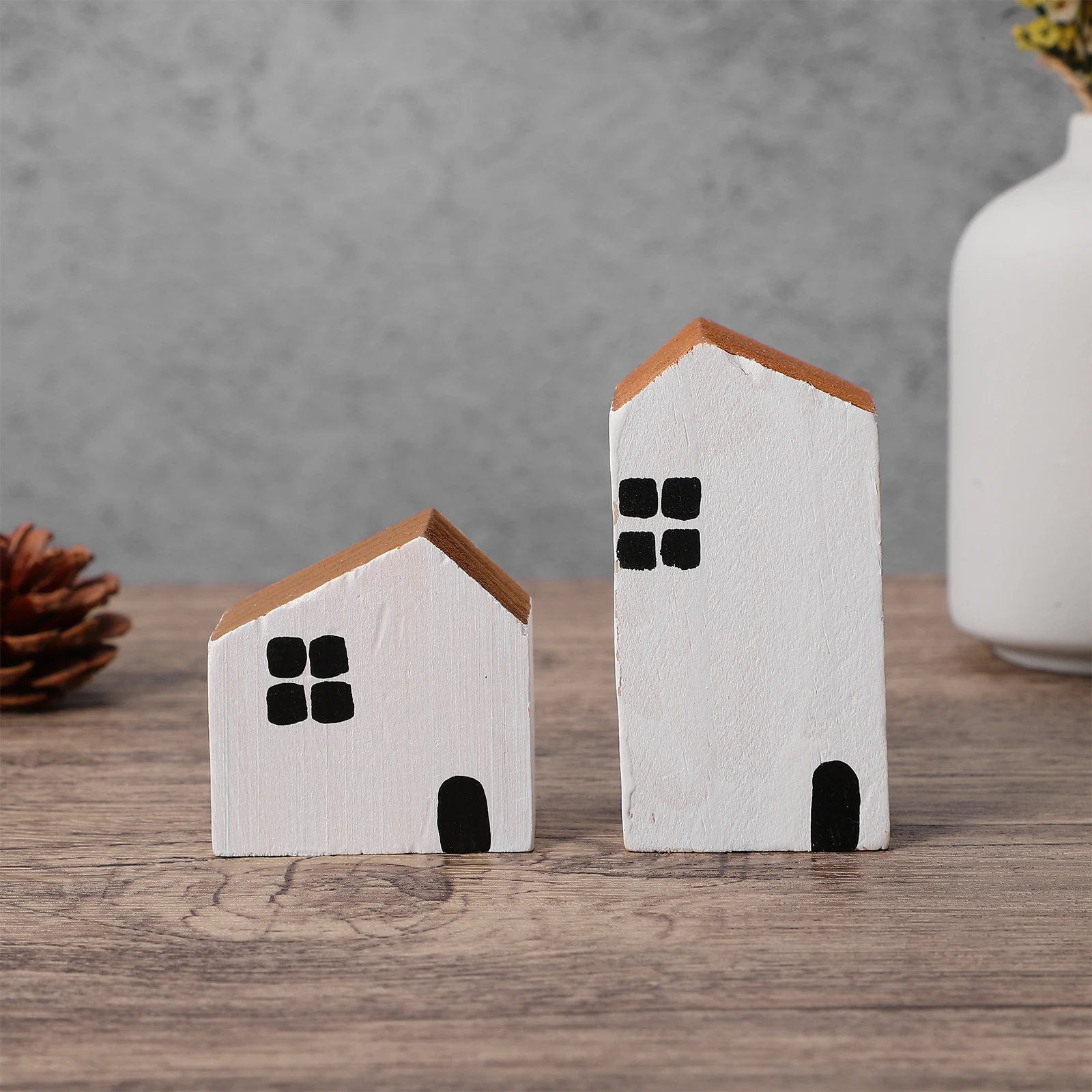 2Pcs Small House Decor Wooden Craft Kids Room Desktop nament Pine Wood Adornment Practical Creative Unique Compact Size
2Pcs Small House Decor Wooden Craft Kids Room Desktop nament Pine Wood Adornment Practical Creative Unique Compact Size