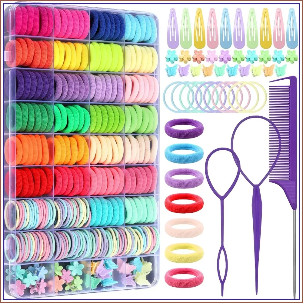 360 Pieces Hair Ties for Girls Toddler Elastic Hair Clips & Styling Tools 31 Colors
360 Pieces Hair Ties for Girls Toddler Elastic Hair Clips & Styling Tools 31 Colors