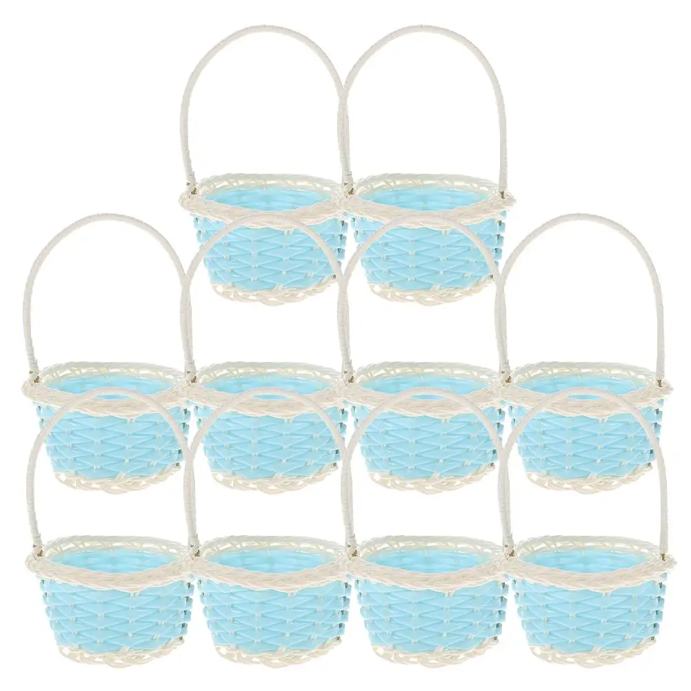 10 Pcs Basket Shopping Child Woven Wicker Plastic Picnic Baskets Small with Handles
10 Pcs Basket Shopping Child Woven Wicker Plastic Picnic Baskets Small with Handles