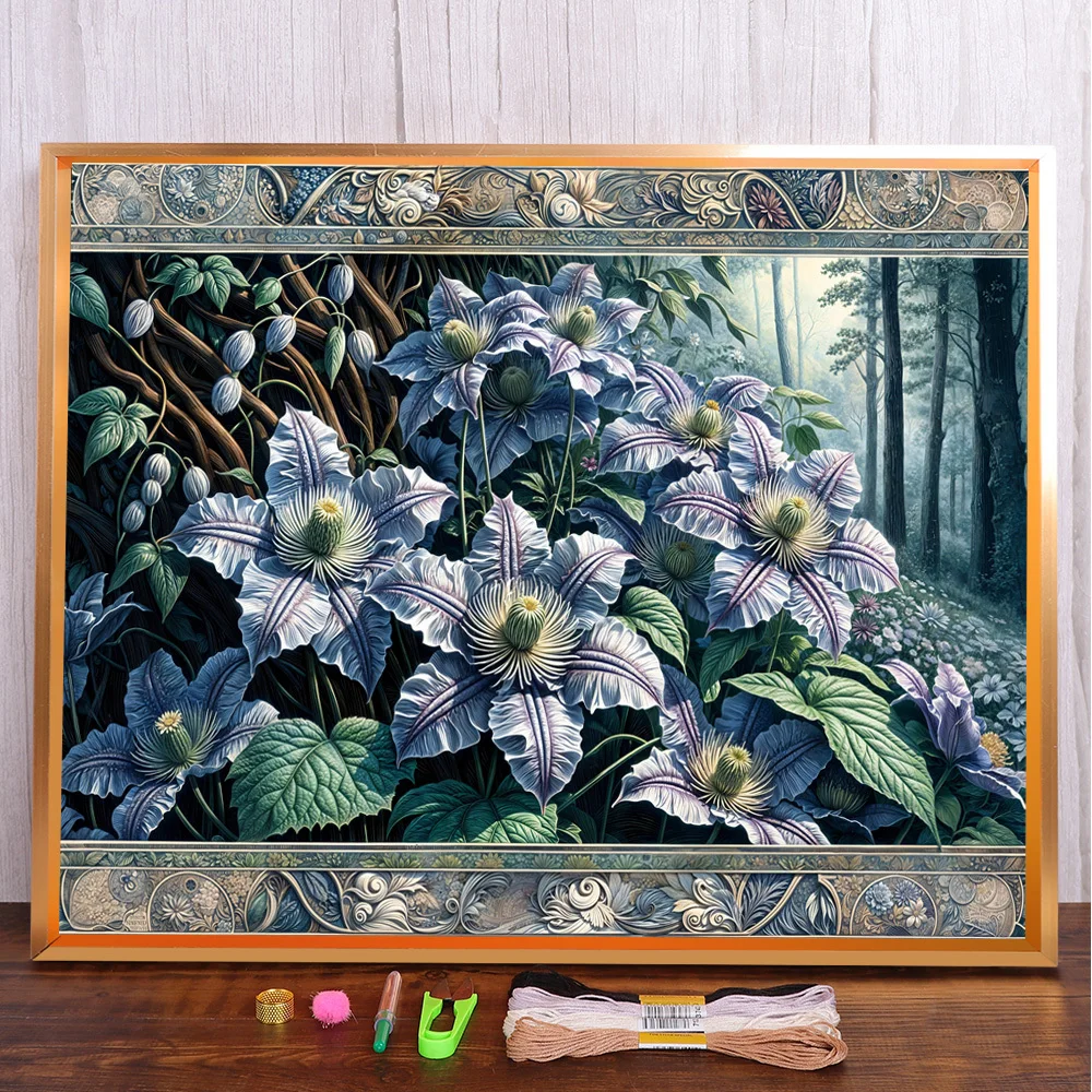 Scenery Flower Printed Cross Stitch DIY Embroidery Complete Kit Handmade Handicraft Handiwork Painting Stamped Design Package
Scenery Flower Printed Cross Stitch DIY Embroidery Complete Kit Handmade Handicraft Handiwork Painting Stamped Design Package
