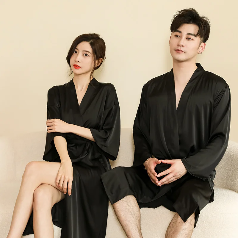 Autumn Spring New Men Robe Gown Casual Satin Kimono Bathrobe Male Daily Spa Home Clothes Long Sleeve Sleepwear
Autumn Spring New Men Robe Gown Casual Satin Kimono Bathrobe Male Daily Spa Home Clothes Long Sleeve Sleepwear