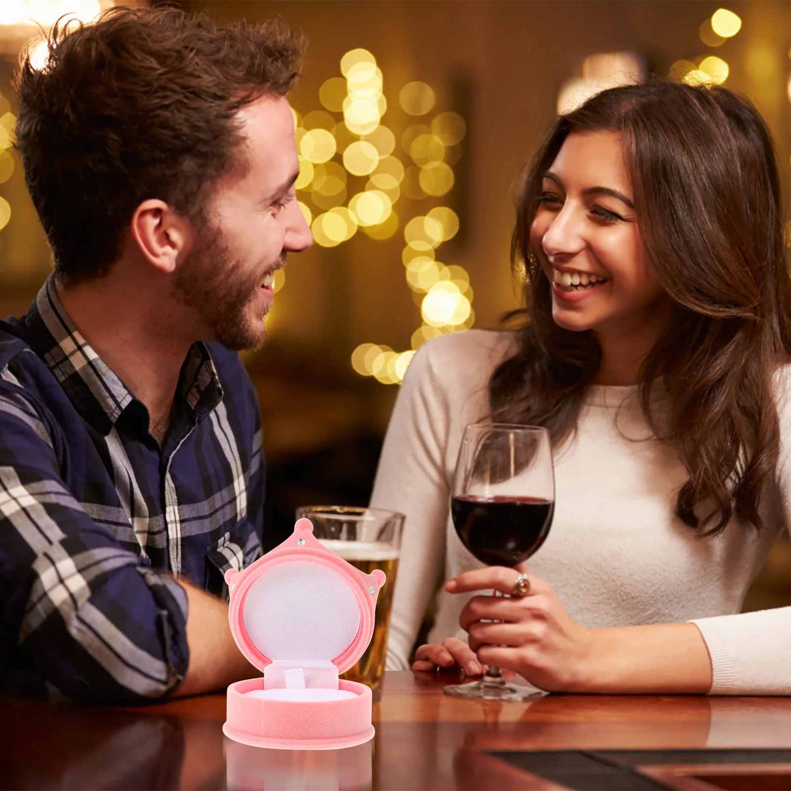 2pcs Crown Style Jewelry Box Hinged Ring Holder Wedding Engagement Proposal Lined Case Jewelry Gift Box Decorative Storage
2pcs Crown Style Jewelry Box Hinged Ring Holder Wedding Engagement Proposal Lined Case Jewelry Gift Box Decorative Storage