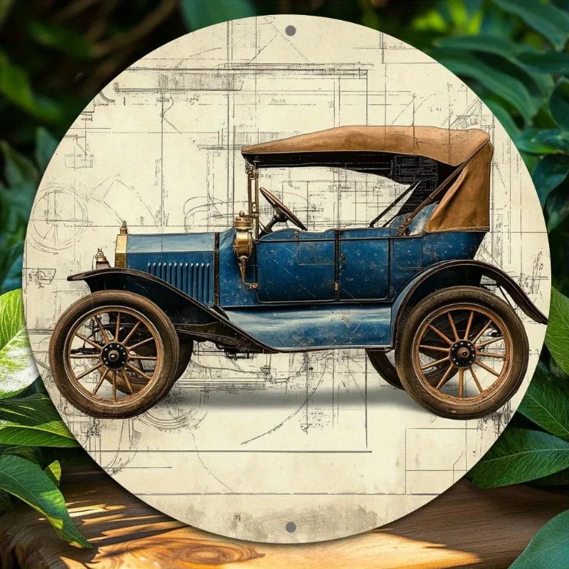 Vintage Car Themed Round Aluminum Wall Art, 2D Flat Print, Home, Office, Party Decor, Valentine'S Day & Holiday Gift
Vintage Car Themed Round Aluminum Wall Art, 2D Flat Print, Home, Office, Party Decor, Valentine'S Day & Holiday Gift