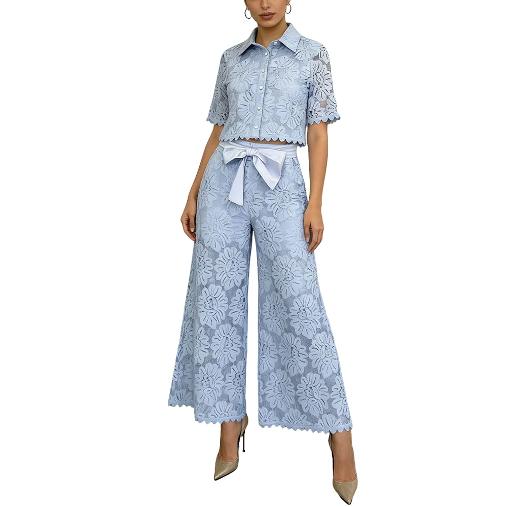 Vintage Hollow Out Lace Gowns Fashion Crop Top And Pants Set For Women Sexy Clubwear Birthday Party Cocktail Evening Outfits
Vintage Hollow Out Lace Gowns Fashion Crop Top And Pants Set For Women Sexy Clubwear Birthday Party Cocktail Evening Outfits