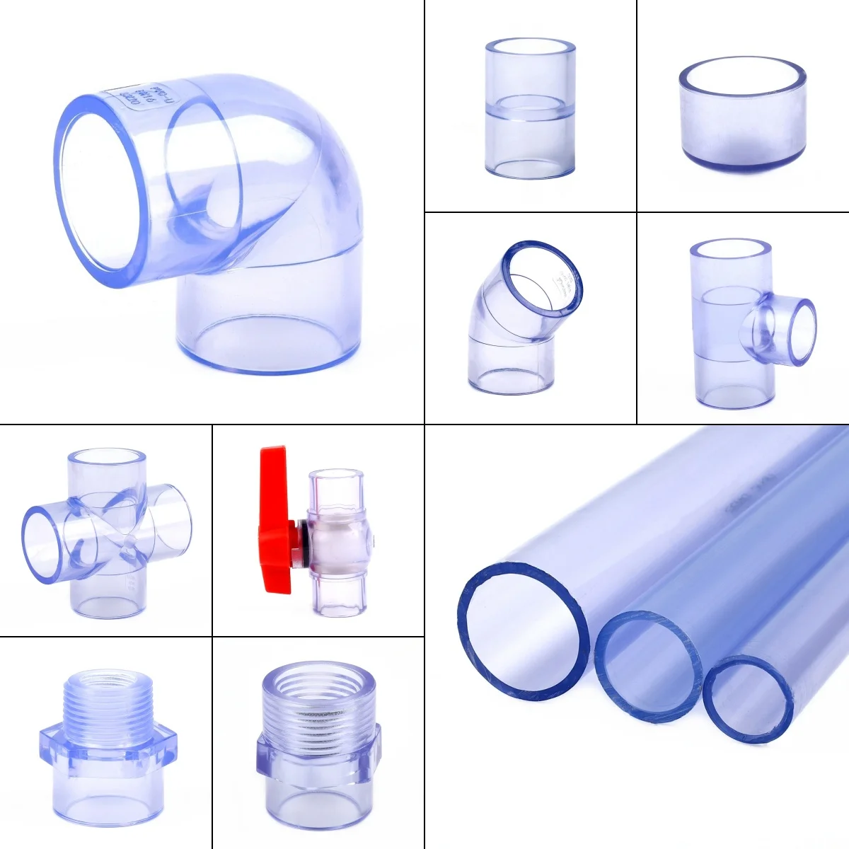 1PC I.D 20~63mm UPVC Pipe Connectors Transparent Blue Aquarium Fish Tank Accessories Irrigation Drainage Tube Adapter Fittings
1PC I.D 20~63mm UPVC Pipe Connectors Transparent Blue Aquarium Fish Tank Accessories Irrigation Drainage Tube Adapter Fittings