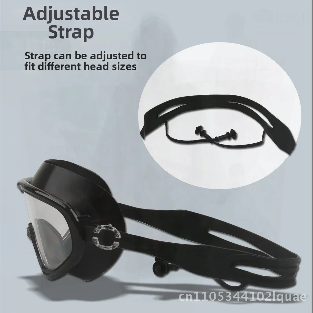 Adult Unisex Swimming Goggles Large Frame Waterproof Anti-Fog HD Swimming Glasses for All Users in Various Colors
Adult Unisex Swimming Goggles Large Frame Waterproof Anti-Fog HD Swimming Glasses for All Users in Various Colors