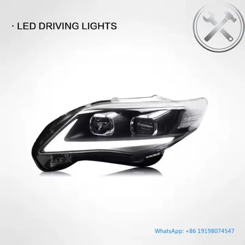 2011-2013 Compact Sedan Custom Dual Lens LED Headlights Assembly 6000K Sequential DRL Waterproof Auto Lighting Parts
2011-2013 Compact Sedan Custom Dual Lens LED Headlights Assembly 6000K Sequential DRL Waterproof Auto Lighting Parts