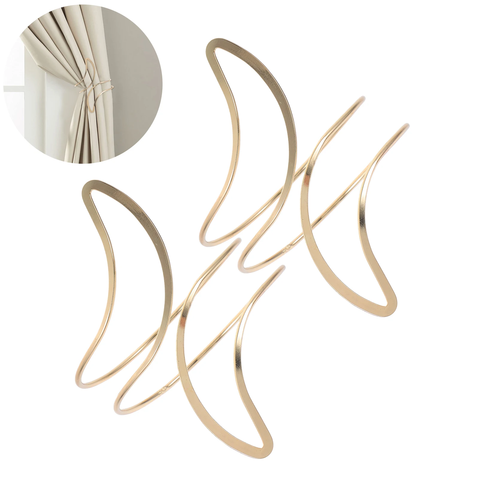 2 Pcs Curtain Tie Holdbacks Holders for Drapes Metal Curtains Accessories Golden Boho Tiebacks Pull
2 Pcs Curtain Tie Holdbacks Holders for Drapes Metal Curtains Accessories Golden Boho Tiebacks Pull