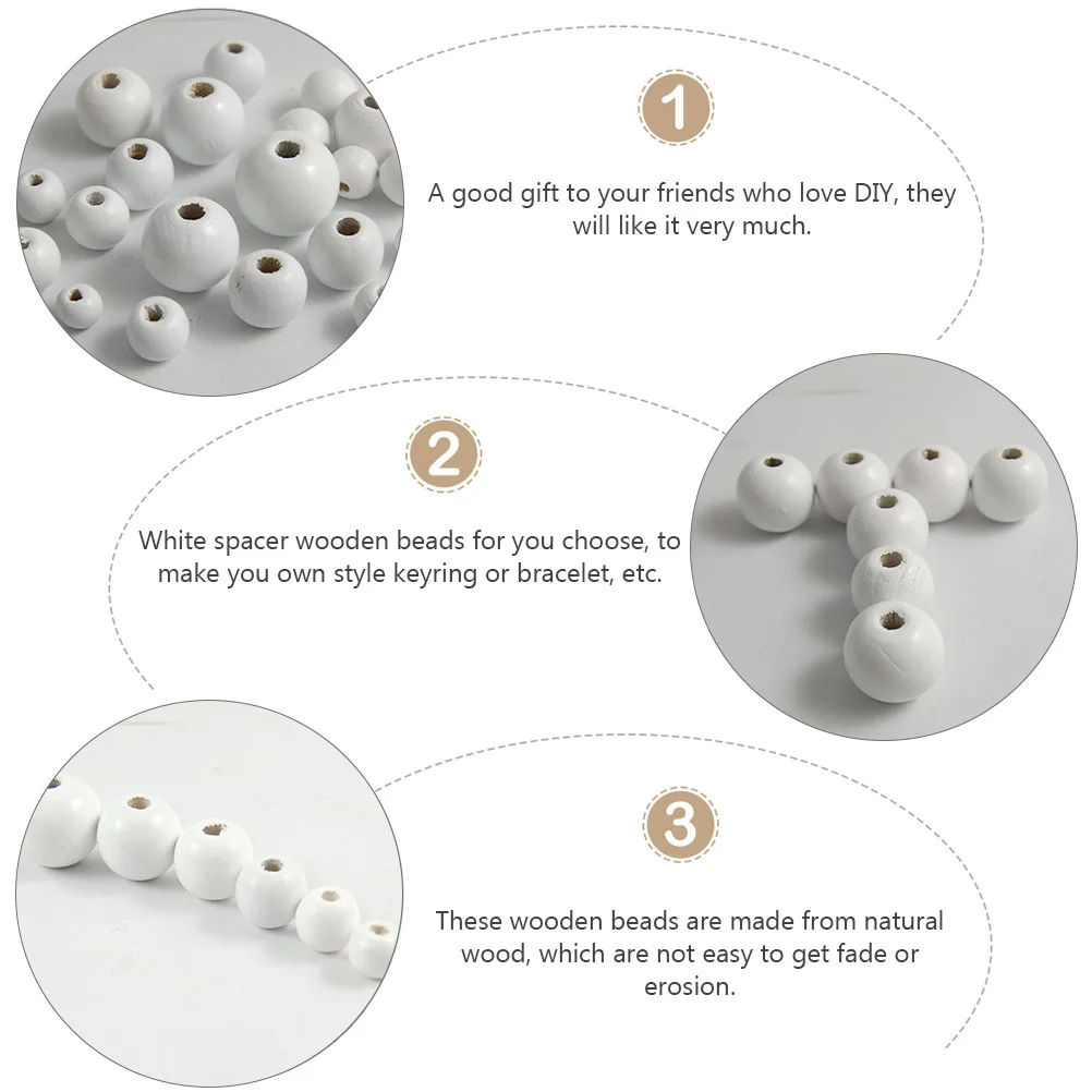 200pcs Wooden Loose Wood Spacer For Diy Jewelry Making Craft Projects Round Beads Accessories Sturdy Practical Unfinished Beads
200pcs Wooden Loose Wood Spacer For Diy Jewelry Making Craft Projects Round Beads Accessories Sturdy Practical Unfinished Beads