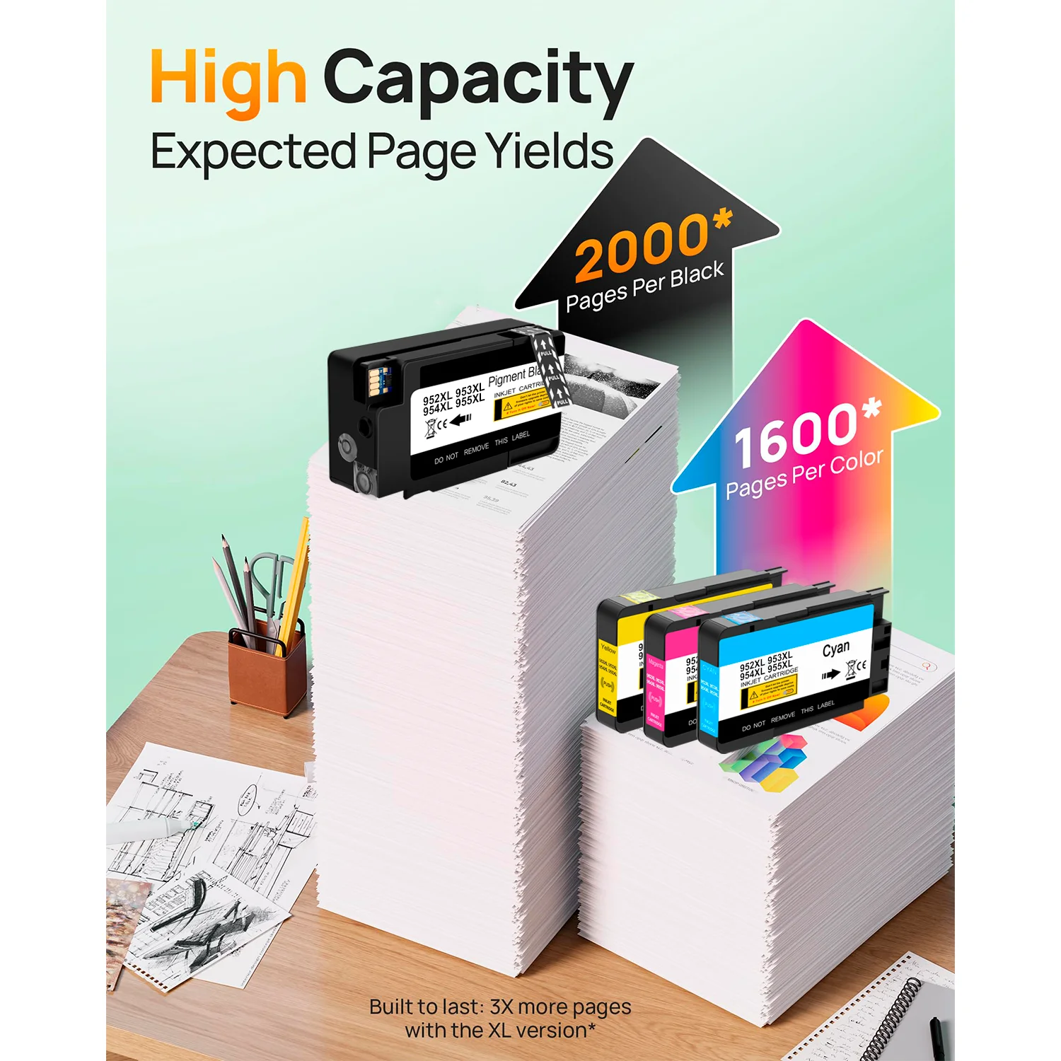 Чернильные картриджи HP 952XL, 953XL, 954XL, 955XL, совместимые с HP OfficeJet Pro 7720, 7740, 8210, 8710, 8720, 8730, 8740, 7802
Чернильные картриджи HP 952XL, 953XL, 954XL, 955XL, совместимые с HP OfficeJet Pro 7720, 7740, 8210, 8710, 8720, 8730, 8740, 7802