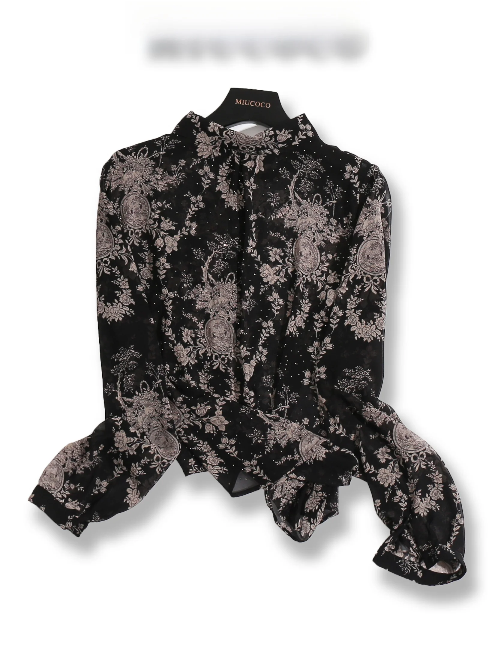 Fashionable Casual Sparkling Rhinestone Chiffon Top Women's plus Size Street Style Collar Long Sleeve Loose Fit Shirt
Fashionable Casual Sparkling Rhinestone Chiffon Top Women's plus Size Street Style Collar Long Sleeve Loose Fit Shirt