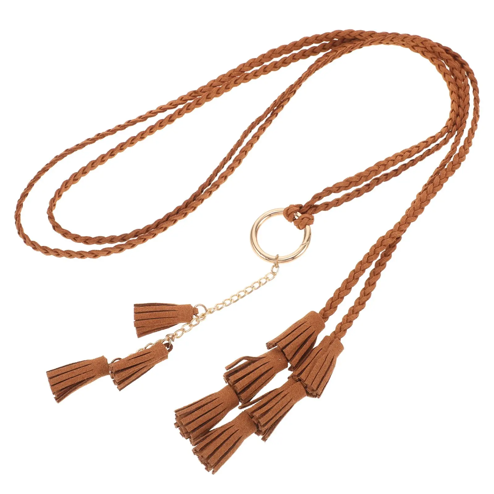 Braided Belt Women Boho Cotton Long Waist Rope Chunky Belts Country Decorative Tassel Chain for Dress Pants
Braided Belt Women Boho Cotton Long Waist Rope Chunky Belts Country Decorative Tassel Chain for Dress Pants