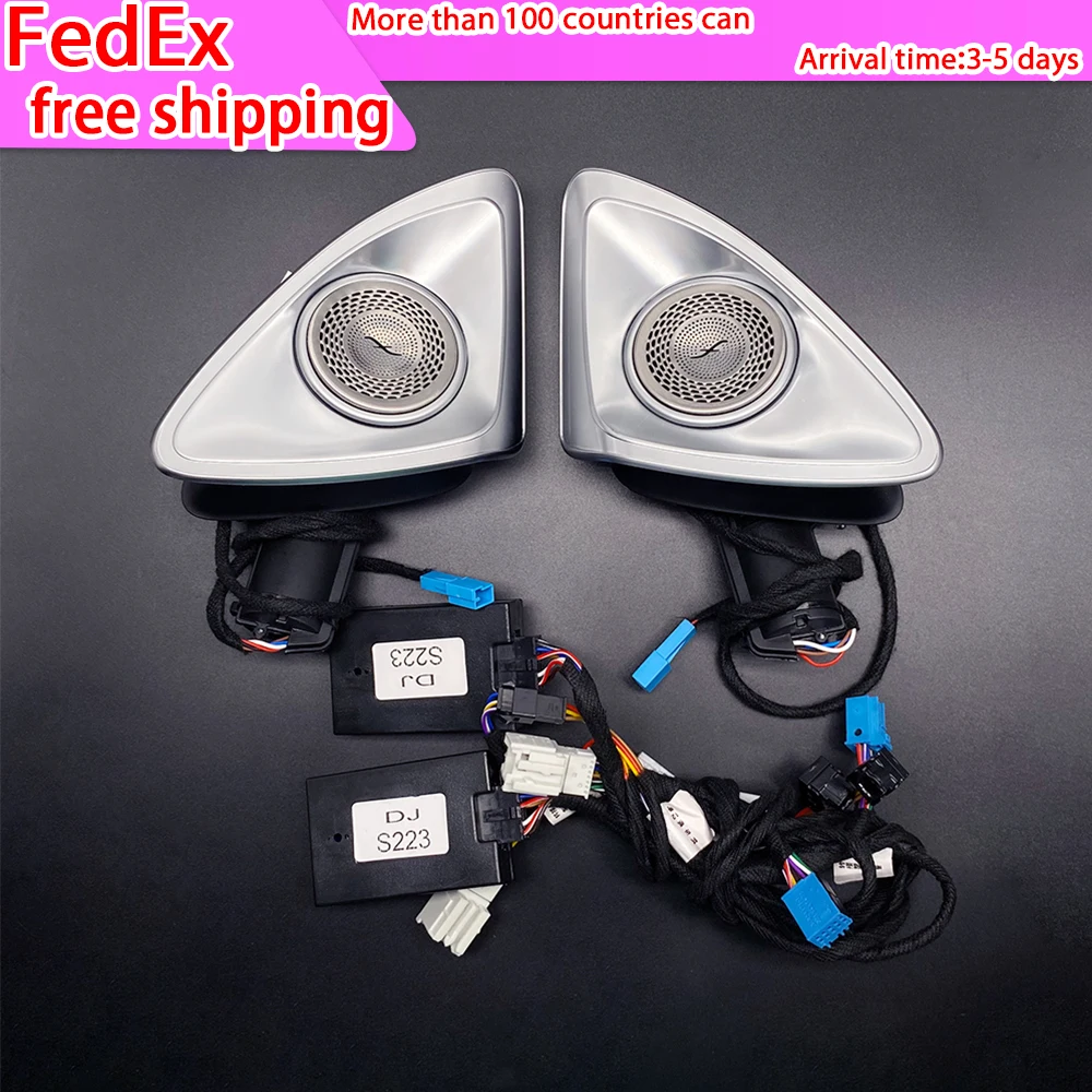 Car Audio 4D Rotation Tweeter Decoration For Mercedes Benz W223 Front Door Speaker 2021-2022 LED Ambient Light 64 Colors
Car Audio 4D Rotation Tweeter Decoration For Mercedes Benz W223 Front Door Speaker 2021-2022 LED Ambient Light 64 Colors