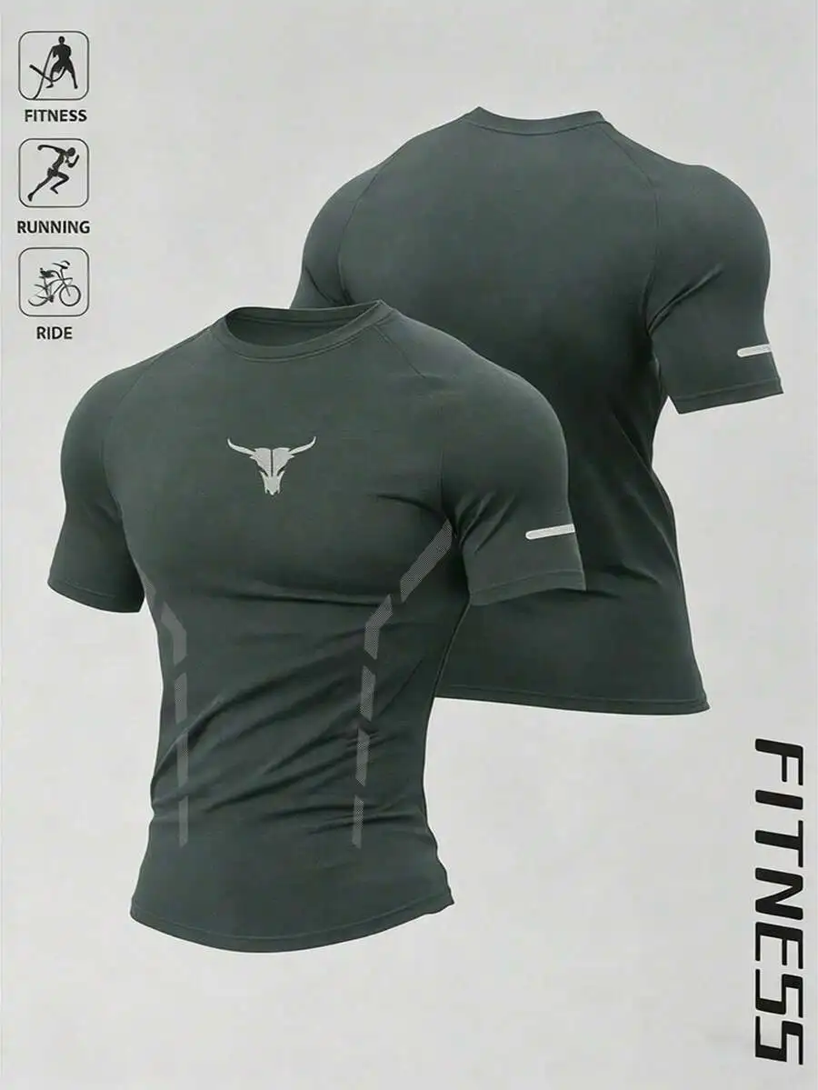 Mens Slim Fit Quick Dry Sports Training Tee For Fitness Running Cycling
Mens Slim Fit Quick Dry Sports Training Tee For Fitness Running Cycling