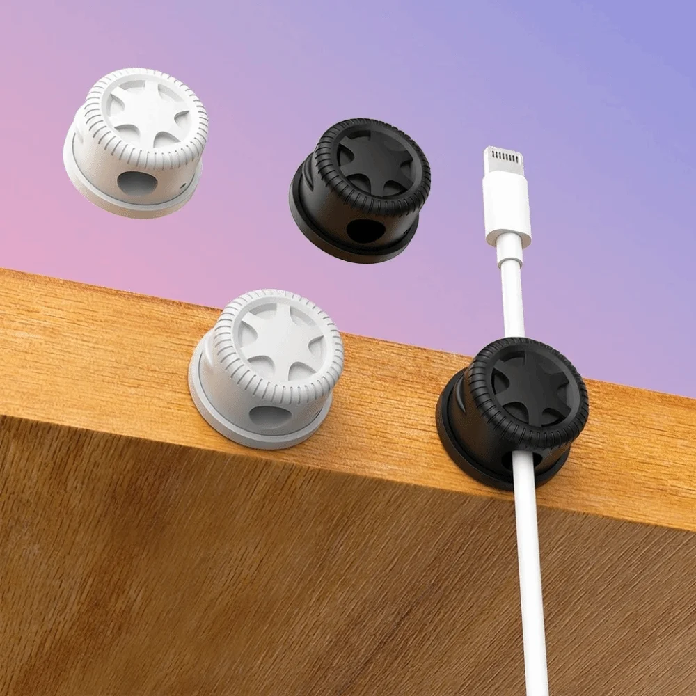 6pcs/9pcs Magnetic Desktop Cable Organizer Adjustable Adhesive Under Desk Wire Holder Wall Mount Rotatable Cord Cable Organizer
6pcs/9pcs Magnetic Desktop Cable Organizer Adjustable Adhesive Under Desk Wire Holder Wall Mount Rotatable Cord Cable Organizer