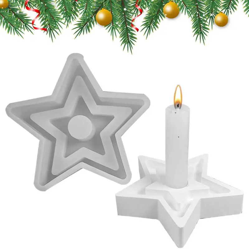 Star Silicone Mold Star Shape Resin Epoxy Mold Star Shape Taper Candlestick Holder Resin Mold Art Craft for Table Decor Candle
Star Silicone Mold Star Shape Resin Epoxy Mold Star Shape Taper Candlestick Holder Resin Mold Art Craft for Table Decor Candle