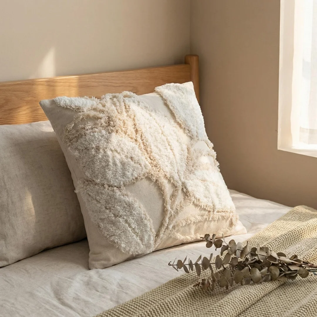 Milk tea color big leaf pillowcase North American European leisure living room sofa bay window pillow chair pillow core
Milk tea color big leaf pillowcase North American European leisure living room sofa bay window pillow chair pillow core