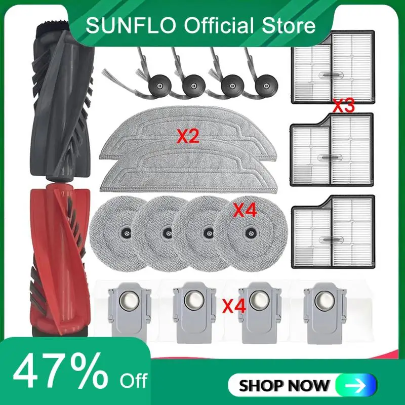 For Roborock Saros 10/G30 Vacuum Cleaner Main Side Brush HEPA Filters Mop Pads Dust Bags Accessories Kit
For Roborock Saros 10/G30 Vacuum Cleaner Main Side Brush HEPA Filters Mop Pads Dust Bags Accessories Kit