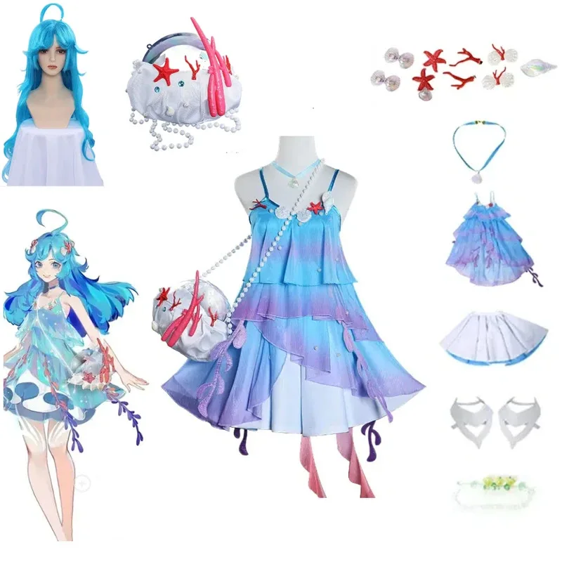 Game Animation King Glory Role Doria Cosplay Mermaid Cosplay Costume Two Yuan Animation Costume Mermaid Princess Women's Suit
Game Animation King Glory Role Doria Cosplay Mermaid Cosplay Costume Two Yuan Animation Costume Mermaid Princess Women's Suit