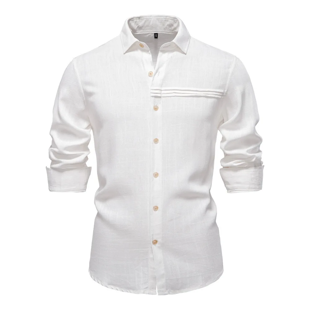 2025 Spring/Summer New Men's Business Casual Solid Color European Size Long Sleeve Shirt For Men
2025 Spring/Summer New Men's Business Casual Solid Color European Size Long Sleeve Shirt For Men