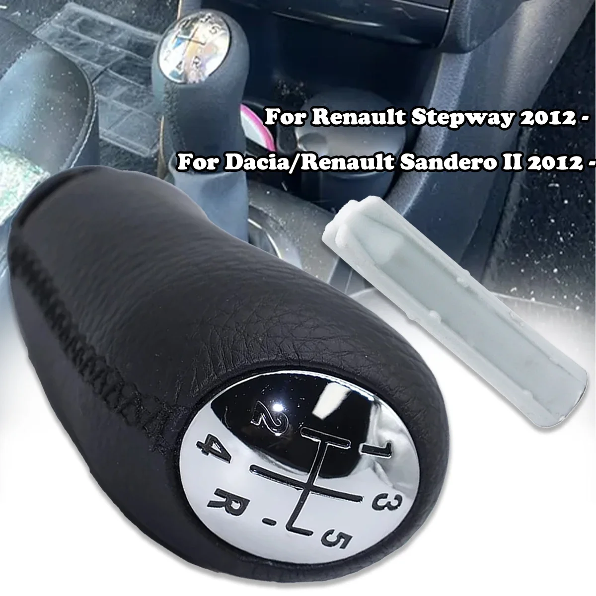MT 5SPEED+R Gear Shift Knob for Dacia Duster 2010- Stepway 2012 Leather Matte Ergonomic Design for Clio 3 Megane Logan 2 sandero
MT 5SPEED+R Gear Shift Knob for Dacia Duster 2010- Stepway 2012 Leather Matte Ergonomic Design for Clio 3 Megane Logan 2 sandero