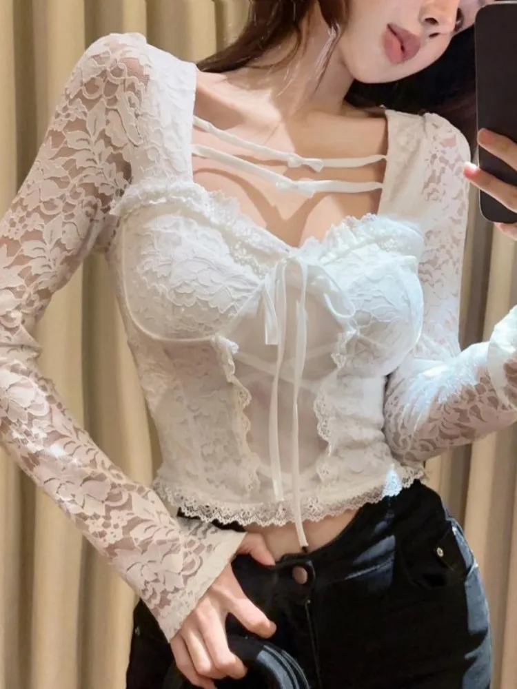 Элегантная женская блузка Pure Desire с длинным рукавом, кружевом, вырезами и бантом, для офиса, подходит для фигуры типа «груша», для женщин 18-24 лет
Элегантная женская блузка Pure Desire с длинным рукавом, кружевом, вырезами и бантом, для офиса, подходит для фигуры типа «груша», для женщин 18-24 лет