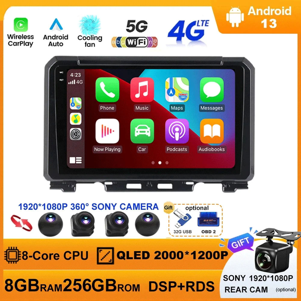 Android 13 For Suzuki Jimny 2018 2019 2020 Car Radio Multimedia Video Player Navigation GPS 5G WIFI DSP Carplay Auto 360 Camera
Android 13 For Suzuki Jimny 2018 2019 2020 Car Radio Multimedia Video Player Navigation GPS 5G WIFI DSP Carplay Auto 360 Camera