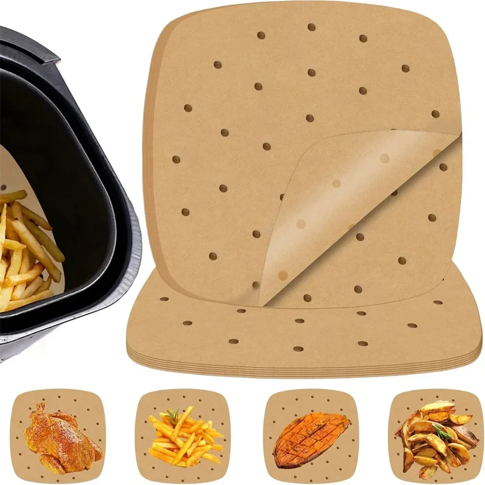 100/200Pcs Air Fryer Parchment Paper Liners 7.5/8.5/9 Inch Perforated Disposable Air Fryer Liners Square Parchment Paper Bakery
100/200Pcs Air Fryer Parchment Paper Liners 7.5/8.5/9 Inch Perforated Disposable Air Fryer Liners Square Parchment Paper Bakery