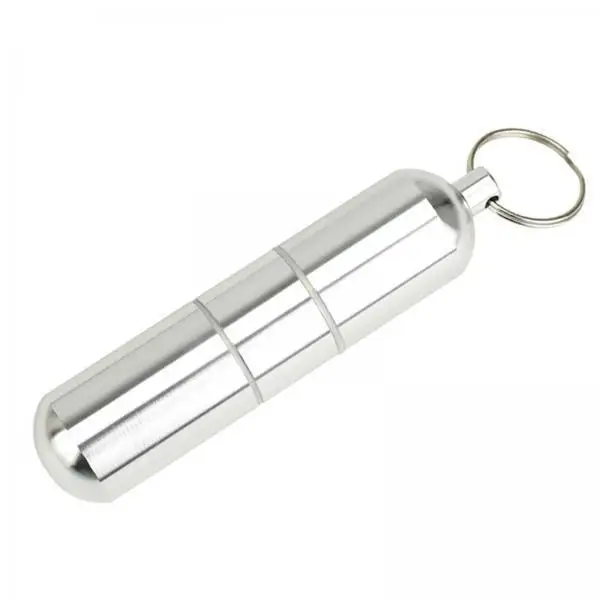 Aluminum Alloy Storage Organizer Portable Pill Box Durable Container Key Chain for Travel Camping Adventure
Aluminum Alloy Storage Organizer Portable Pill Box Durable Container Key Chain for Travel Camping Adventure