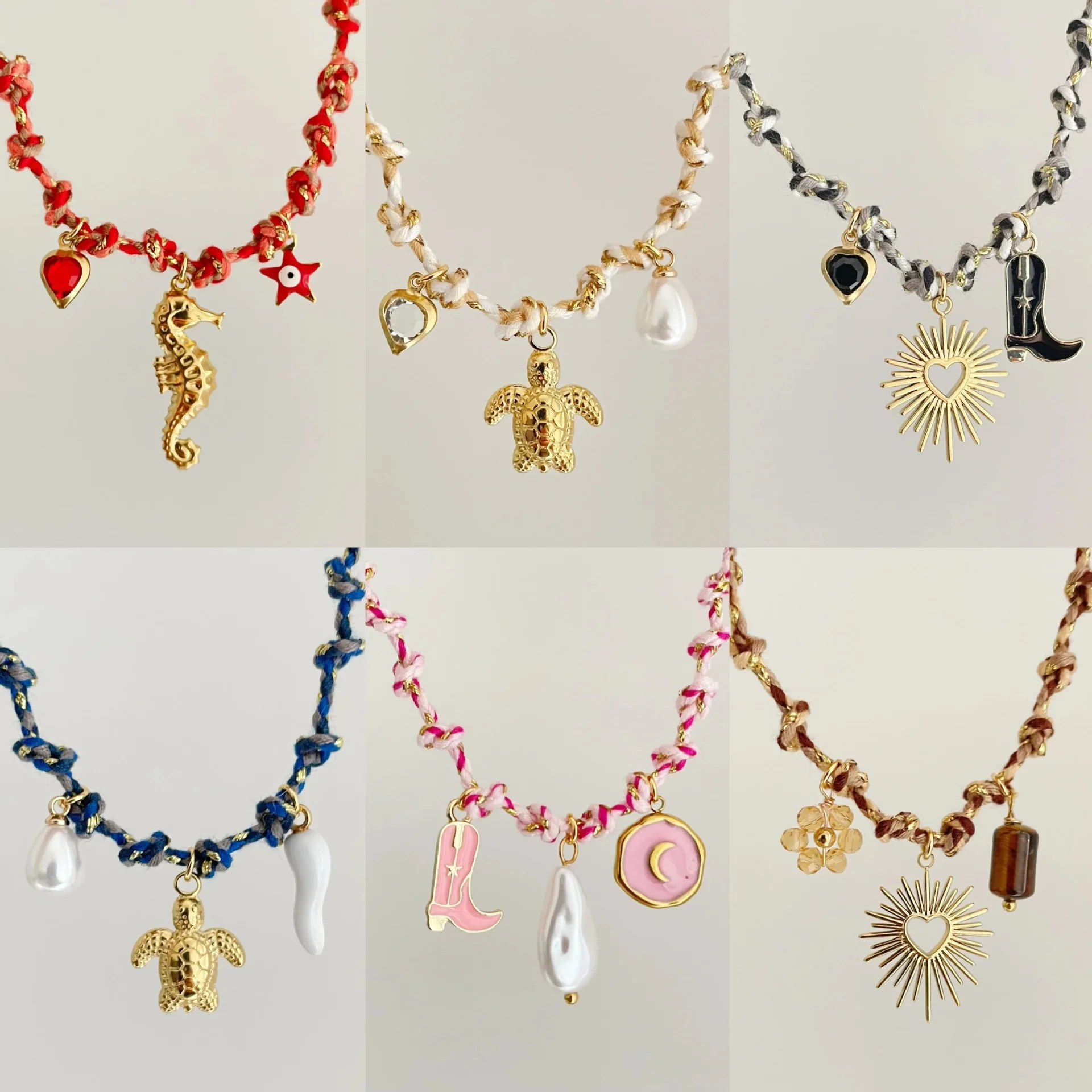 2025 Original design dopamine colored rope necklace with marine series pendant colorful fashion personality bracelet gift
2025 Original design dopamine colored rope necklace with marine series pendant colorful fashion personality bracelet gift