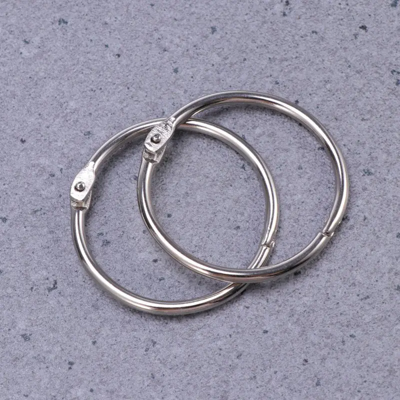 10pcs Silver Metal Rings 45cm Diameter Loose Leaf Binder Keychain Paper Index Card Holder Scrapbook Clip
10pcs Silver Metal Rings 45cm Diameter Loose Leaf Binder Keychain Paper Index Card Holder Scrapbook Clip