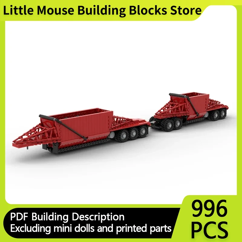 City Car Model MOC Building Bricks Bottom Dump Trailer Container truck Modular Technolog Gift Children Suit Toy Holiday Assemble
City Car Model MOC Building Bricks Bottom Dump Trailer Container truck Modular Technolog Gift Children Suit Toy Holiday Assemble