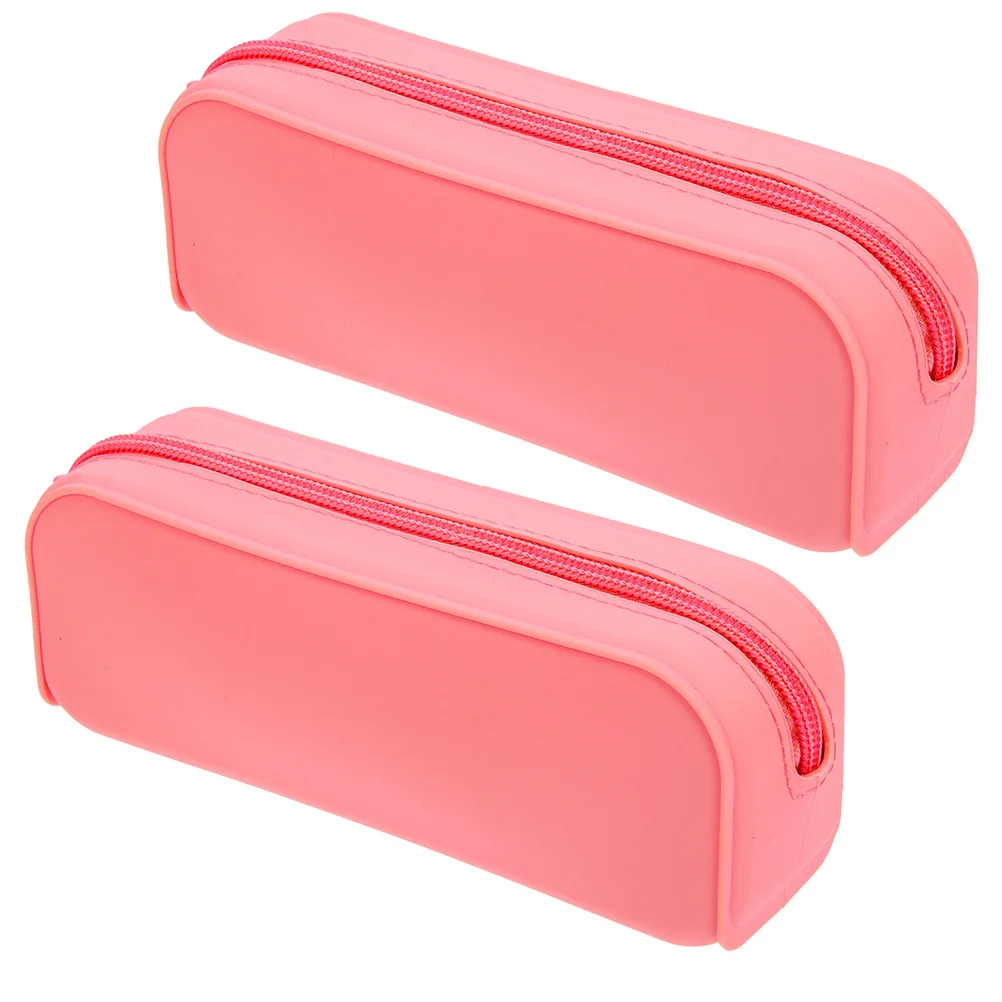 2Pcs Candy Color Silicone Pencil Pouch Slim Pen Case Portable Storage Bag for Kids Girls Cute Aesthetic School Stationery 
2Pcs Candy Color Silicone Pencil Pouch Slim Pen Case Portable Storage Bag for Kids Girls Cute Aesthetic School Stationery