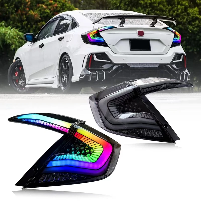 Для Civic седан 2016-2021 светодиодный модификационный динамический RGB цветной задний фонарь в сборе аксессуары
Для Civic седан 2016-2021 светодиодный модификационный динамический RGB цветной задний фонарь в сборе аксессуары