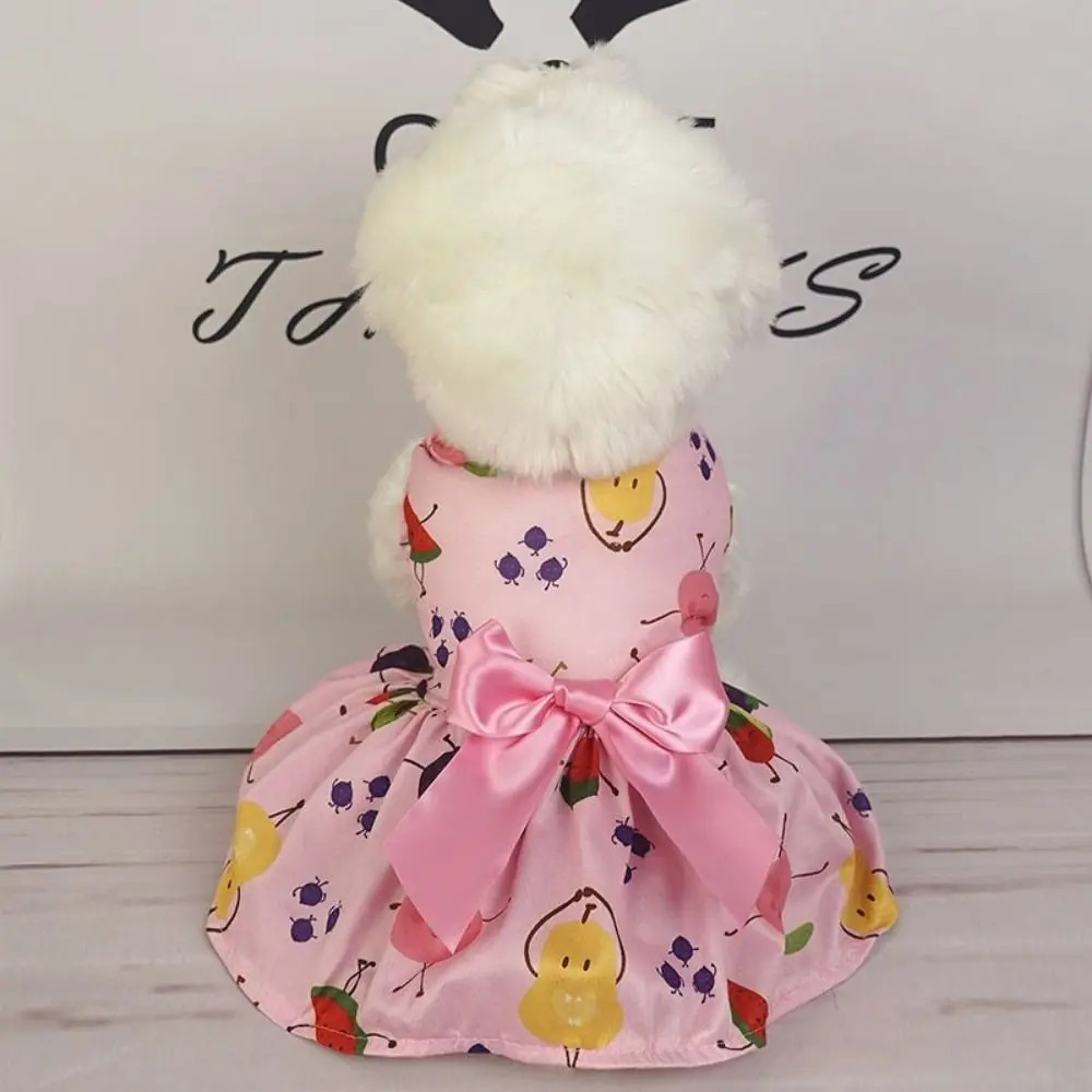 Charming Soft Dog Fruit Print Dress Breathable Sleeveless Pet Bowknot Skirt Cute Pet Princess Dress Summer
Charming Soft Dog Fruit Print Dress Breathable Sleeveless Pet Bowknot Skirt Cute Pet Princess Dress Summer