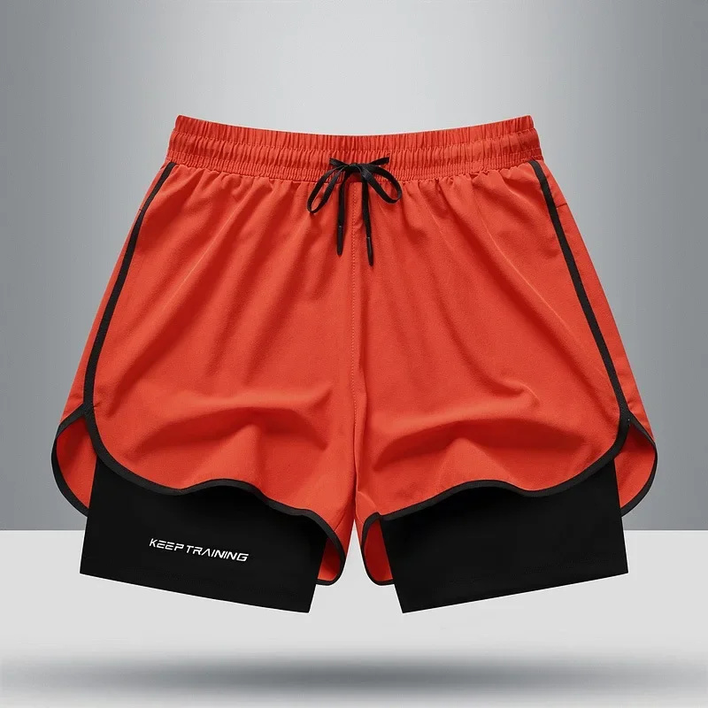 Sports shorts men's fake two pieces quick-drying lining running training casual Z018
Sports shorts men's fake two pieces quick-drying lining running training casual Z018