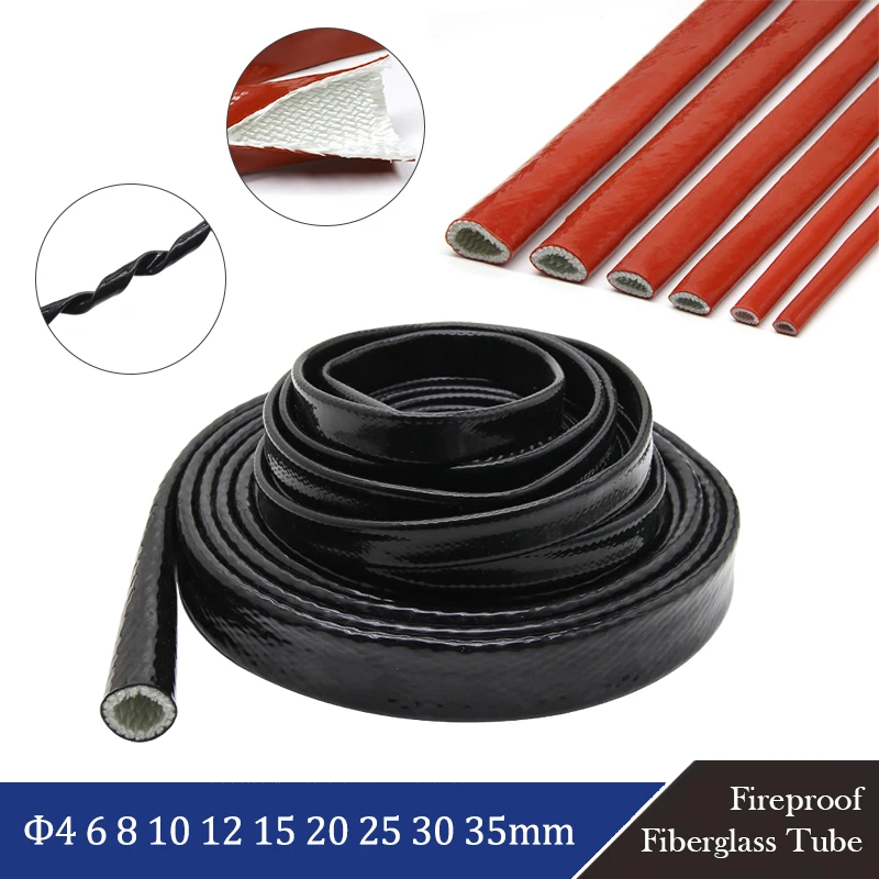 1~10mFireproof Sleeve4-35mmFiberglass Tube Silicone Resin Coated Braided Fire Retardant High Temperature Resistant Casing Pipe
1~10mFireproof Sleeve4-35mmFiberglass Tube Silicone Resin Coated Braided Fire Retardant High Temperature Resistant Casing Pipe