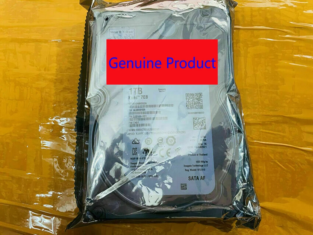 NEW Exos 7E8 1TB ST1000NM000A 7200RPM SATA 128MB 3.5"Desktop Hard Drive
NEW Exos 7E8 1TB ST1000NM000A 7200RPM SATA 128MB 3.5"Desktop Hard Drive