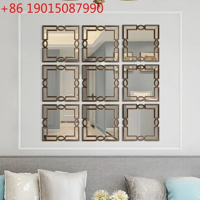 Sofa background wall decorative mirror wall hanging dining room living room entrance dining side art wall combination
Sofa background wall decorative mirror wall hanging dining room living room entrance dining side art wall combination