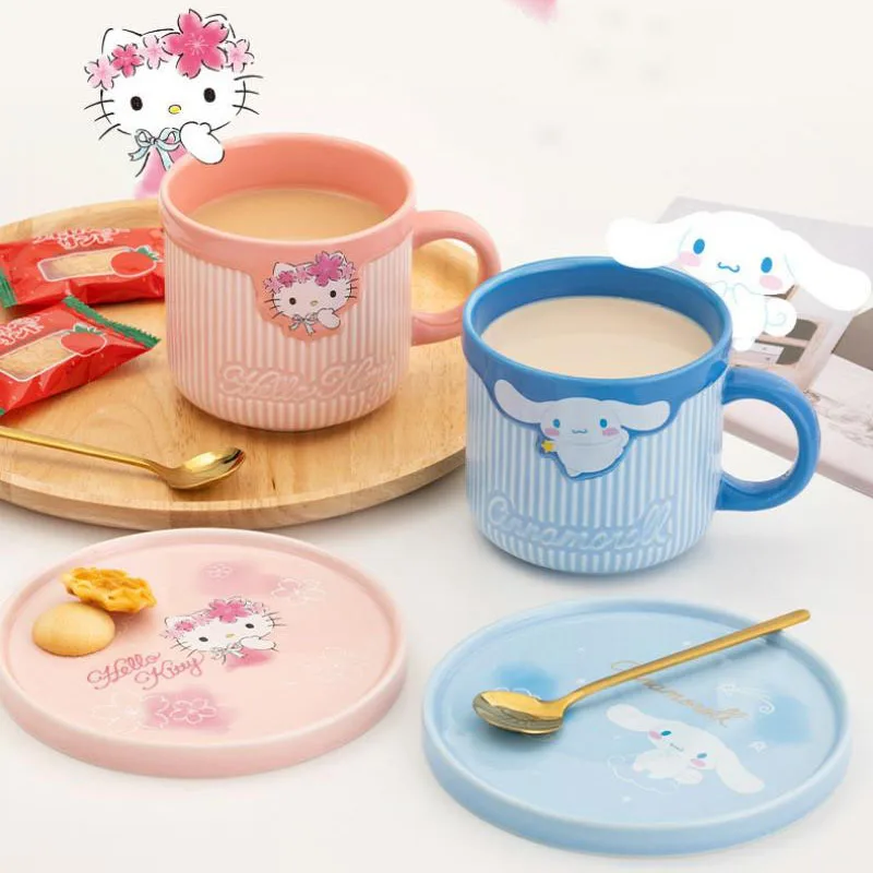 Sanrio Mug Hellokitty Cinnamoroll Kawaii Girlish Heart Couple Mug Cute Set with Dish and Spoon Exquisite Gifts for Friends
Sanrio Mug Hellokitty Cinnamoroll Kawaii Girlish Heart Couple Mug Cute Set with Dish and Spoon Exquisite Gifts for Friends