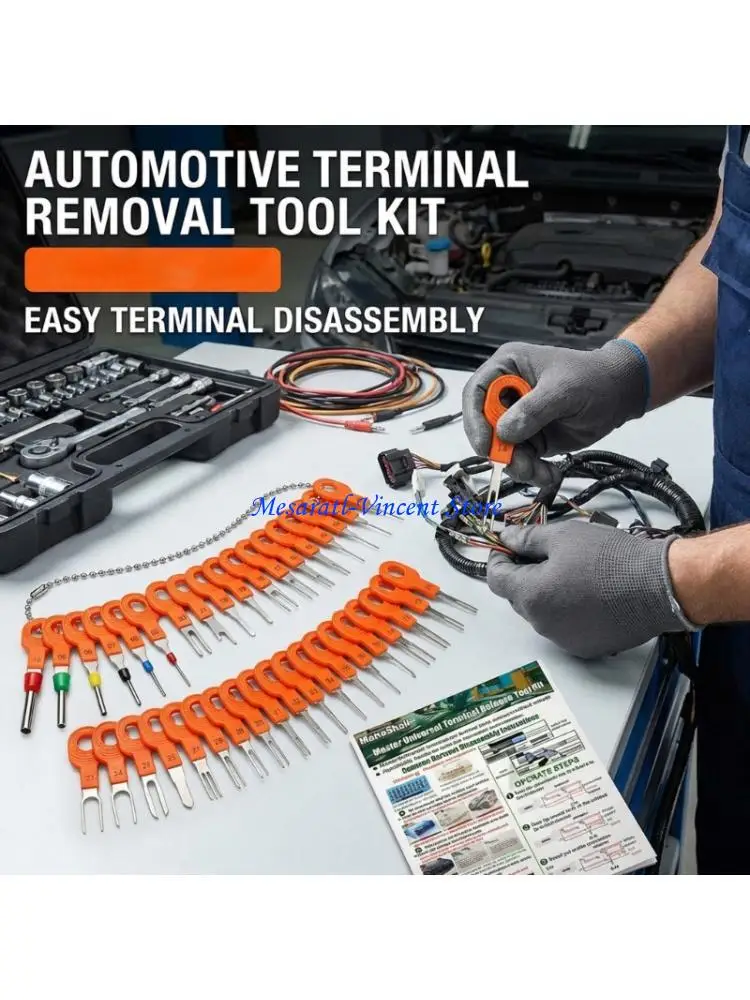 A70F Pack of 41 Vehicle Terminal Pin Removal Tool Set For Automotive Motorcycle Wire
A70F Pack of 41 Vehicle Terminal Pin Removal Tool Set For Automotive Motorcycle Wire