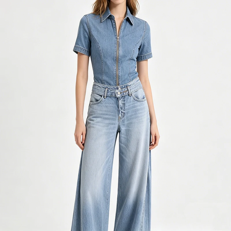 Summer Women's Jeans 2026 Fashion Casual Loose Wide Leg Pants Women's Retro Straight Leg Pants
Summer Women's Jeans 2026 Fashion Casual Loose Wide Leg Pants Women's Retro Straight Leg Pants
