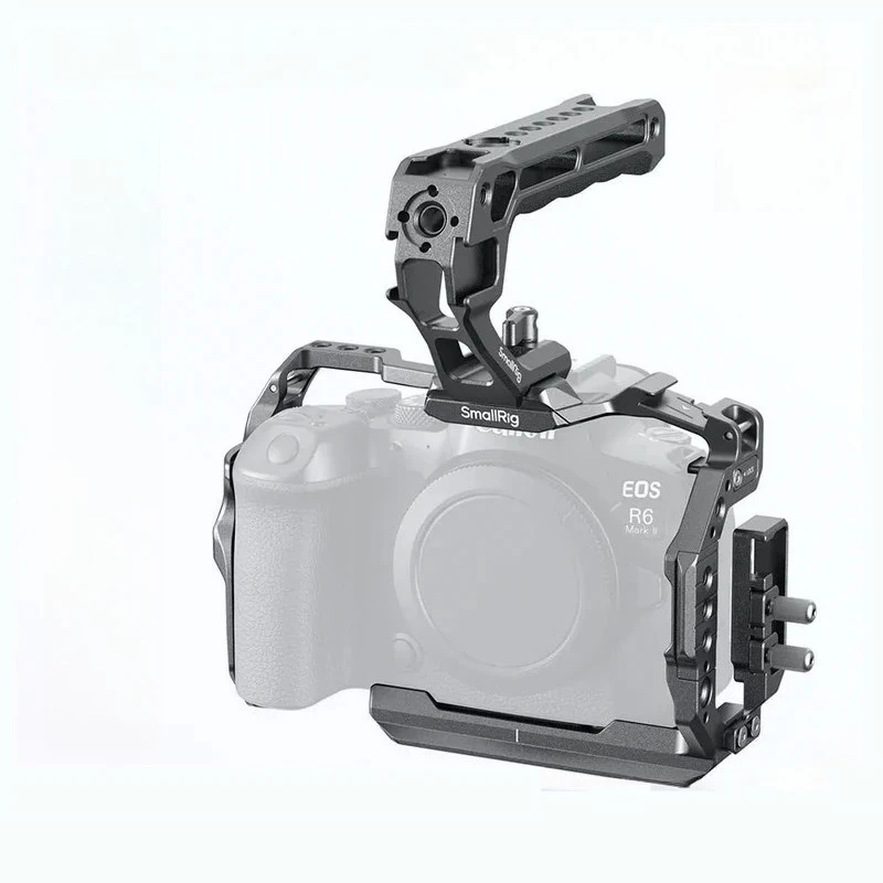 SmallRig R6 Mark II Camera Cage Kit for Canon EOS R6 Mark II with Top Handle Cable Clamp Arca-Swiss Quick Release Plate -5197
SmallRig R6 Mark II Camera Cage Kit for Canon EOS R6 Mark II with Top Handle Cable Clamp Arca-Swiss Quick Release Plate -5197