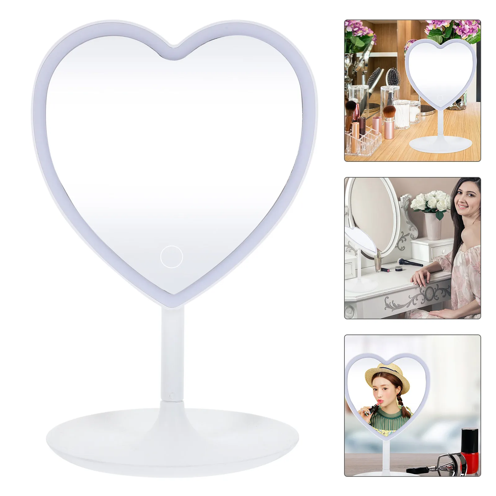 Smart LED Makeup Mirror Portable Tabletop Lighted Mirror for Precision Eyeliner Eyebrows Application Home Dorm Aesthetic Desk
Smart LED Makeup Mirror Portable Tabletop Lighted Mirror for Precision Eyeliner Eyebrows Application Home Dorm Aesthetic Desk