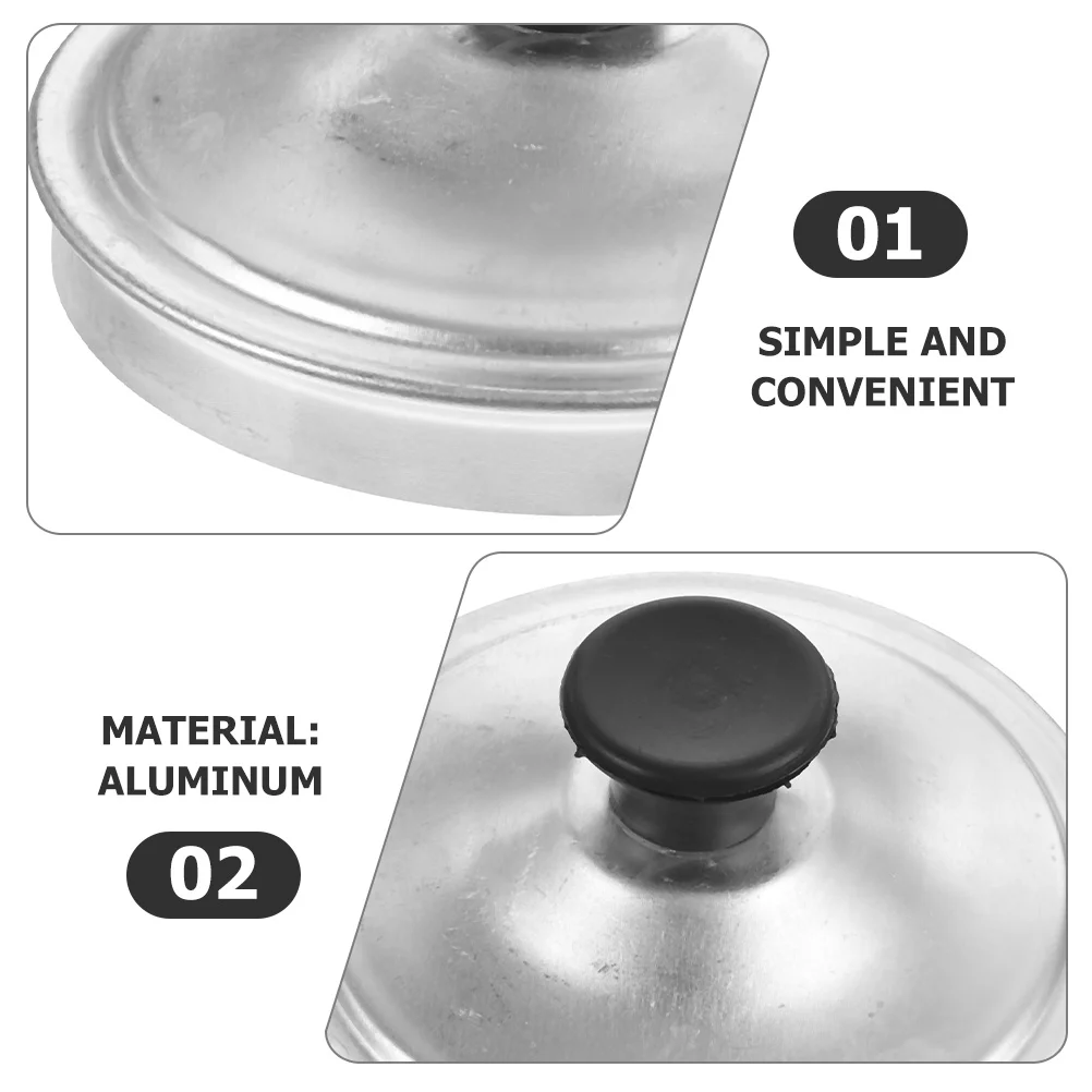 Aluminum Pan Lid Thickened Round Metal Pot Cover For Frying Pan Kitchen Supplies Reusable Washable Anti-Scald Household
Aluminum Pan Lid Thickened Round Metal Pot Cover For Frying Pan Kitchen Supplies Reusable Washable Anti-Scald Household