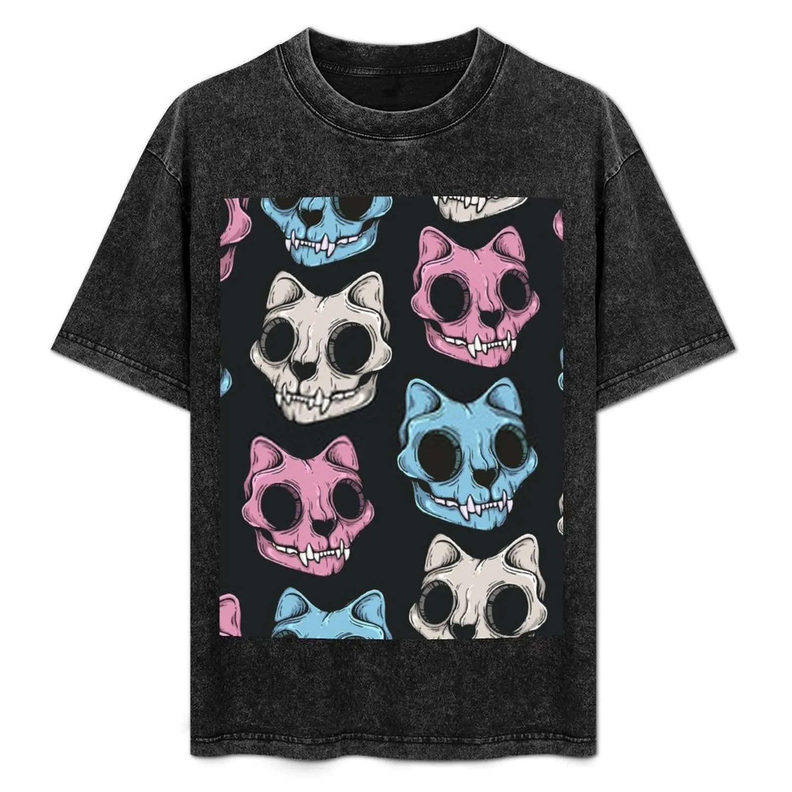 Cat skull seamless pattern Scary Horror Mask Halloween 2020 T-Shirt Comfortable Basic Crew Neck Tee
Cat skull seamless pattern Scary Horror Mask Halloween 2020 T-Shirt Comfortable Basic Crew Neck Tee